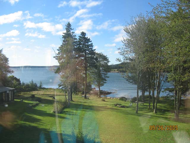 Another view of the ocean seen from inside the house